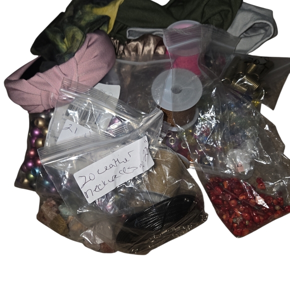 Hand Crafted Accessories - Huge Lot Of Jewerly Making Crafters Dream Lot.